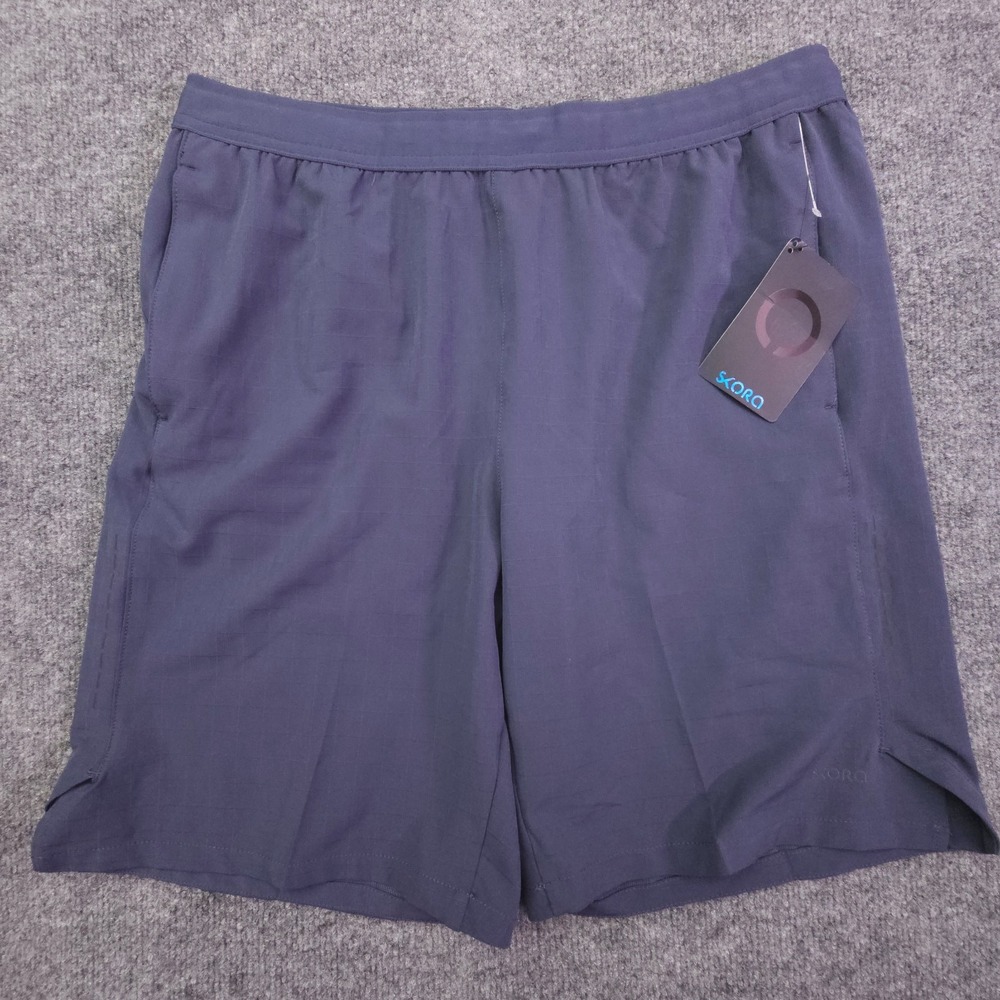 Skora Quick-Dry Mens‎ Running Shorts Slate Size Medium 9" Inseam NWT